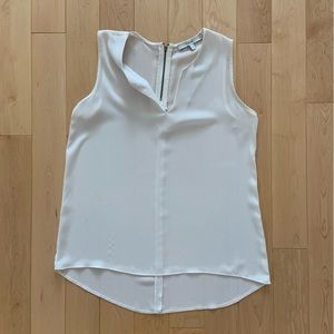 Cream chiffon style sleeveless blouse - Next size 8 (US 4)